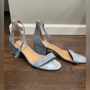 Light Blue Steve Madden ankle strap heels size 10